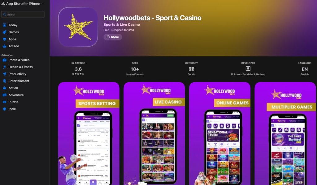 hollywoodbet app