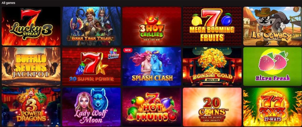 pinco casino games